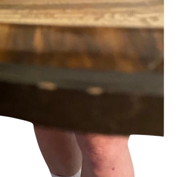 Antique Sepia Portrait Young Man Oval Frame 22.5x17 Vintage Wall Art - Picture 4 of 8